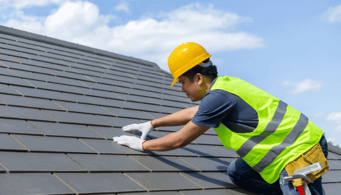 Flat Concrete Tile Roof Repair